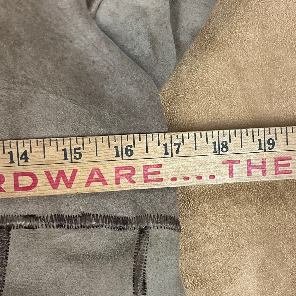 Y2K Shearling Pachwork Embroidered Pennylane Coat XS-S - Picture 11 of 13